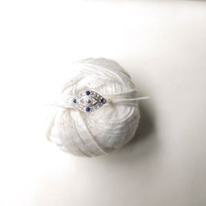 Pure Silver Evil Eye Ring