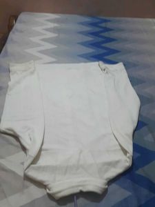 Men's White Textured Long Sleeve Shirt