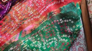 Vibrant Pink Bandhani Sarees