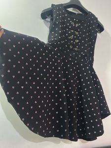 Cute Heart Print Dress
