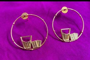 Quirky 'Chai & Biscuit' Earrings