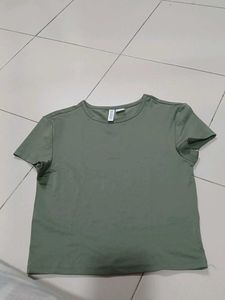 Olive Green Basic T-Shirt