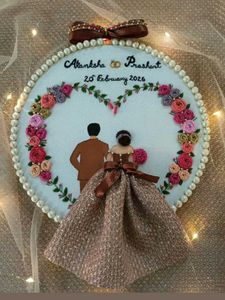 Handmade Wedding Hoop Embroidery