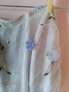Floral Mesh Corset Top