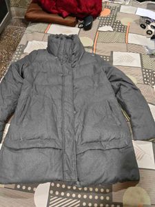 Men's Grey V-Neck Sweater and jacket fluffy