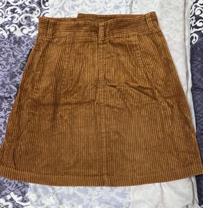 Corduroy A-Line Skirt