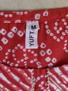 Bandhani Print "Yufta" Cotton Kurta Set