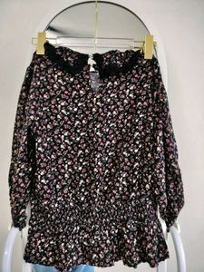 Peter Pan Collar With Smocked Waistline