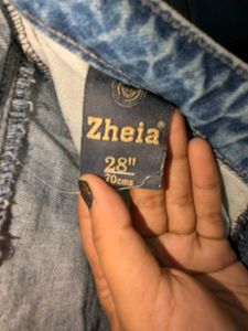 Straight Light-Acid Wash Jeans