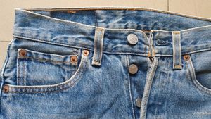 Levis 501vintage Blue Denim Jeans
