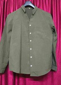 women's Casual Olive Green Shirt(XS-S)