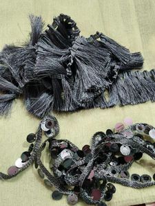 Decorative Tassel and Coin Border Trim