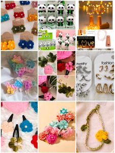 ✨ Cute Accessories Combo – 15 Adorable Pieces 🎀🌈