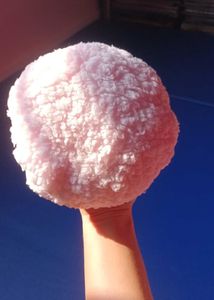 Fluffy Pink Soft Girl Body Powder Puff
