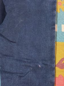 Blue Denim Jeans with Studded Detail