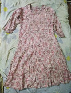 Beautiful Pink Printed Kurta