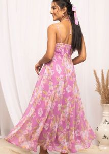 Bohemian Floral Princess Maxi Dress
