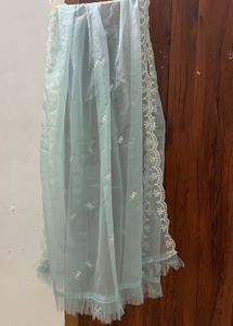 Embroidered blue Kurta set