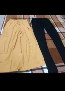 Comfy Palazzo Pants & Leggings Set