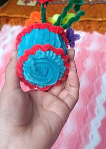 Handmade Pipe Cleaner Flower Vase