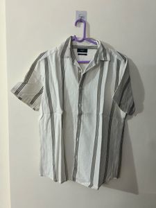 Classic Striped Short-Sleeve Shirt