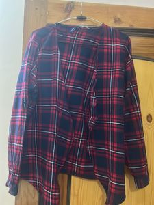 Shirt Style Open Shrug Type Top