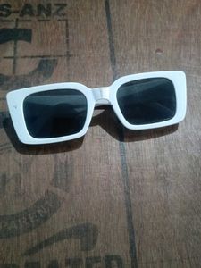 White Rectangular Sunglasses