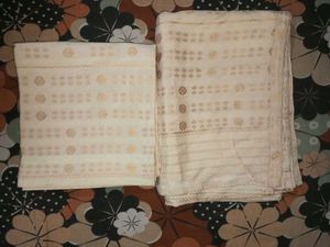Elegant Cream mekhela sador with Gold Motif