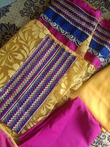 Embroidered Dress Material with linning