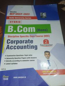 B.Com Corporate Accounting Textbook