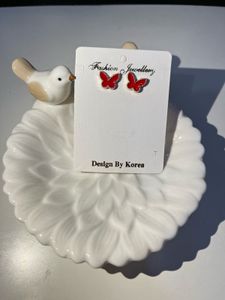 Adorable Tree Enamel Stud Earrings