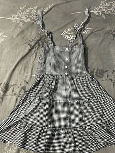 Gingham Tiered Mini Dress