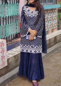 it’s a beautiful designer sharara set with full st