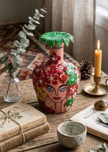 Unique Hand-Painted Decorative Vase