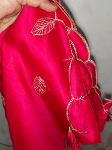 Embroidered pink Kurta set