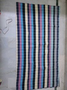 Striped Fabric Piece Carpet