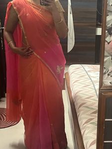 Elegant Ombre Chiffon pure Saree