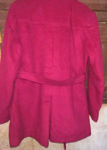 Chic Pink Belted Coat