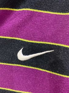 Nike Striped Casual polo T shirt