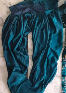 Embroidered Teal Kurta Set