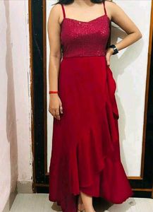 Stunning Red Sequin Party Dress