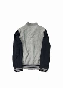 TOPTEN Grey &amp; Black Varsity Jacket