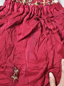 Elegant Red Ethnic Dress