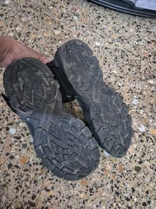 Sparx Black Sandals - Unisex