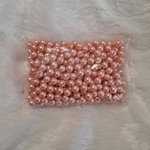 BABY PINK PEARL GLASS BEADS FOR JEWELRY MAKING
