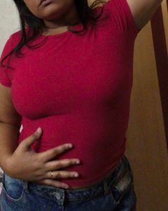 Poppy Red Ribbed Top