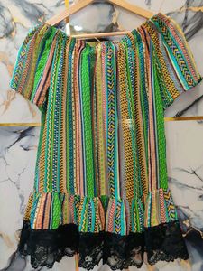 BRAND NEW Striped Off-Shoulder Top upto XXL