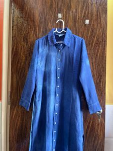 Old navy 34 bust  Blue shirt Dress with Belt