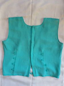 Embellished Turquoise Blouse
