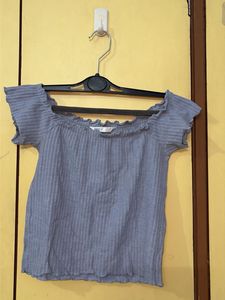 Ribbed Off-Shoulder Top